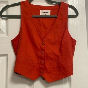 Rollas linen vest